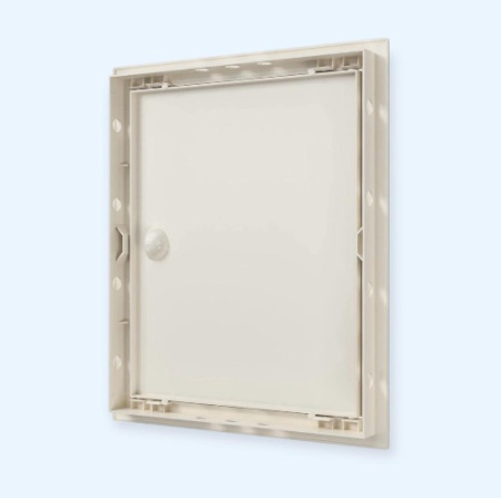 Л2530Р Ivory ЭРА (ERA) Люк ревизионный ЛР фланец 246х296 ручка 268х318 пластик Ivory EVECS